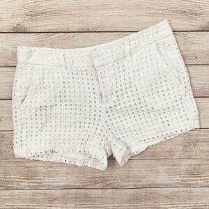 Khakis by Gap The City 3"‎ Short White Eyelet Shorts Size 14
